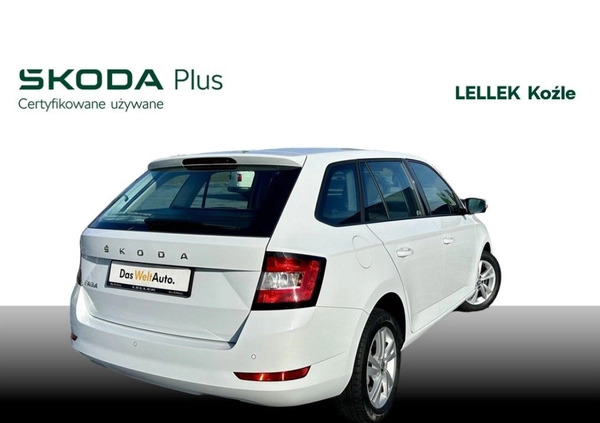 Skoda Fabia cena 56000 przebieg: 55123, rok produkcji 2021 z Krośniewice małe 154